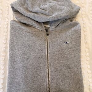 Boys Vineyard Vines Heather Gray Zip-Up Hoodie